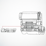 R/H HEADLAMP SURROUND CF