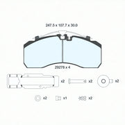 BRAKE PADS TEXTAR 802