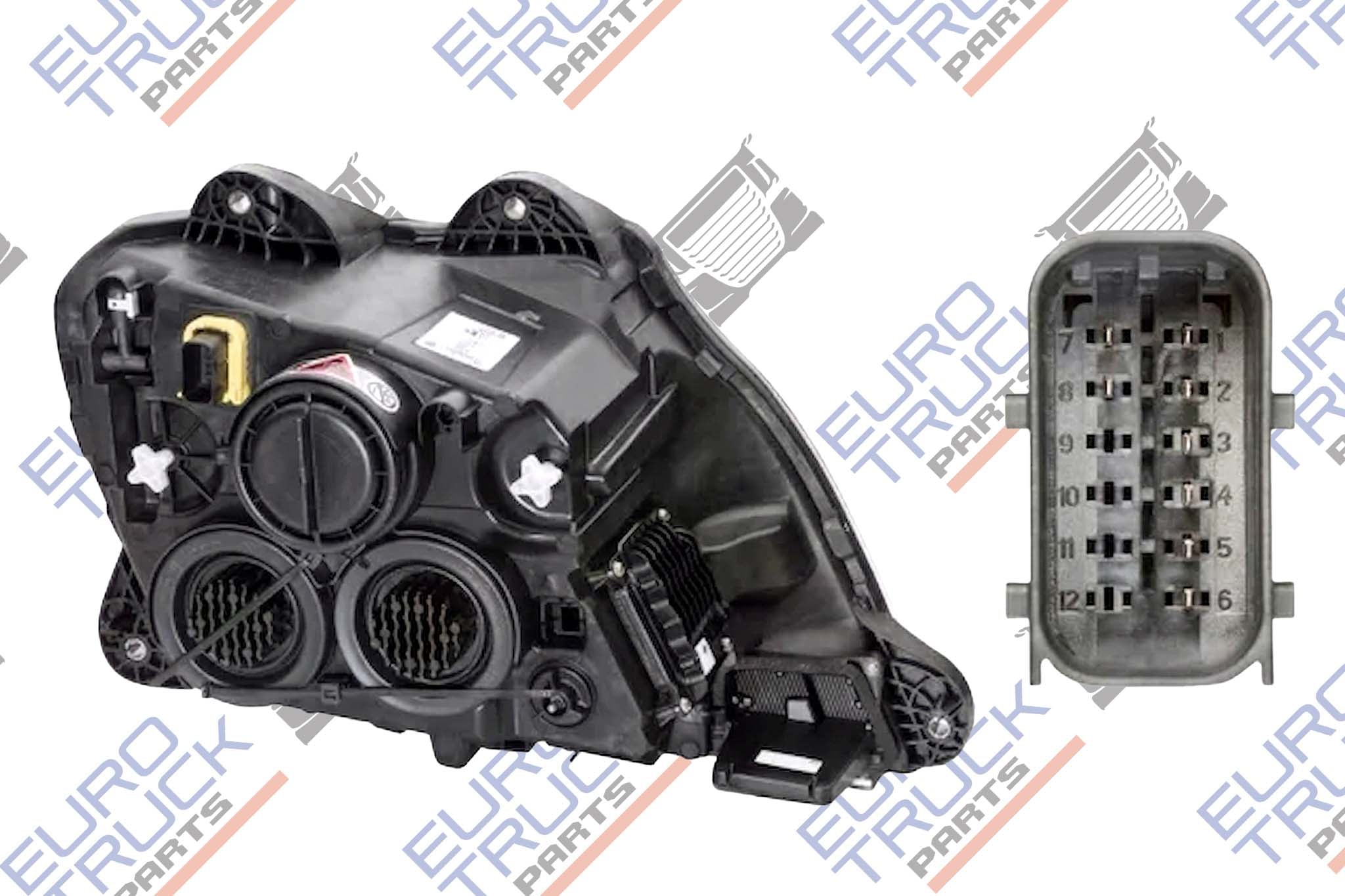 L/H HEADLAMP EURO 6