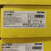 Yellow boxes with Textar labels on a white background